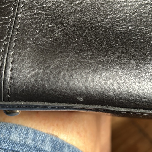 Patricia Nash Black Leather Studded Handbag - Picture 9 of 9